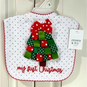 NWT Baby First Christmas bib